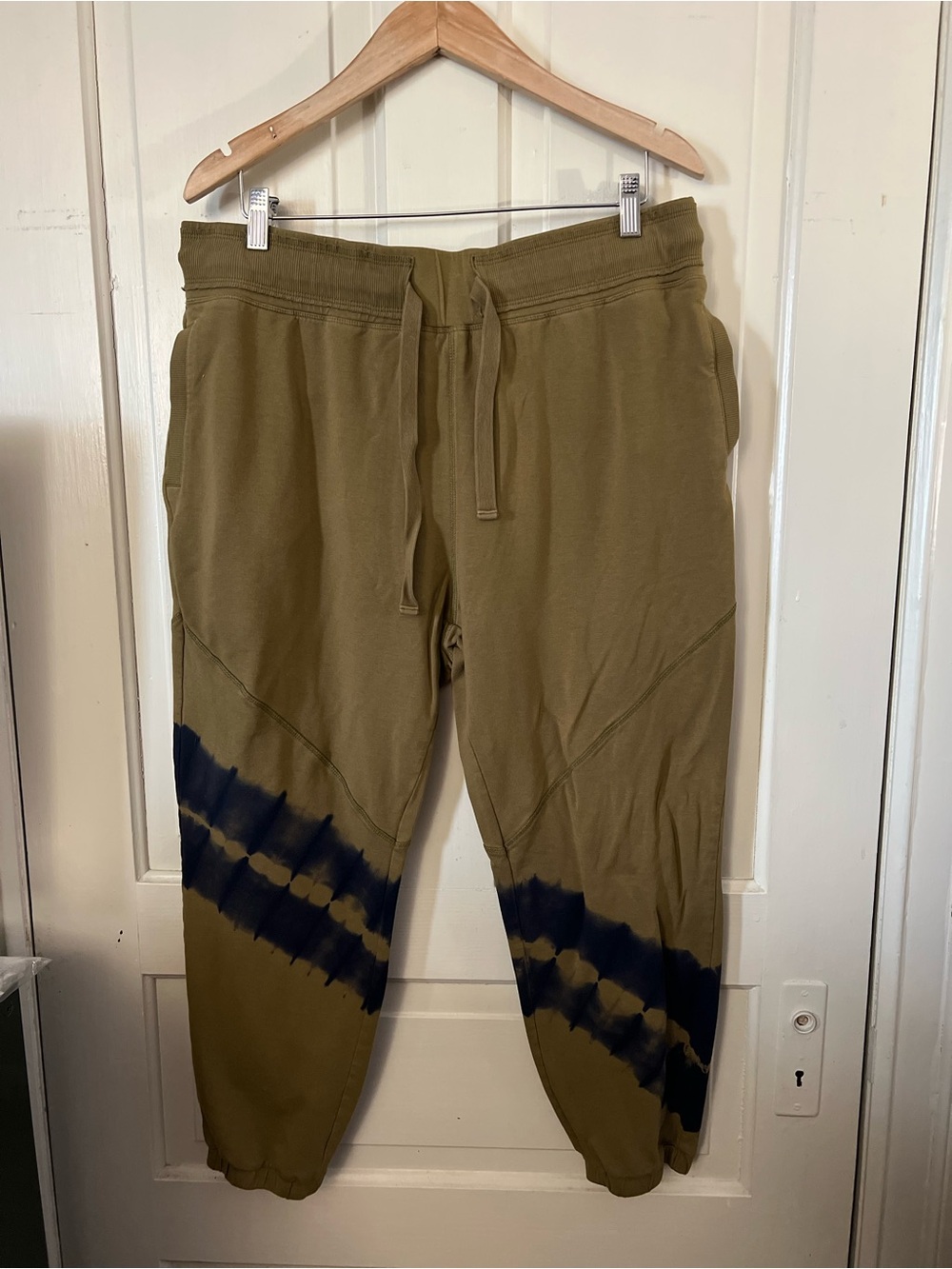 Joylab Women’s Tie Dye Joggers Olive Green Black Size XL